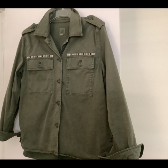 Old Navy Military inspired army green jacket, size M - Picture 5 of 7